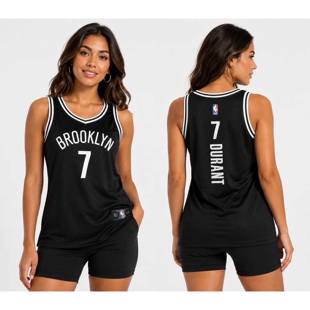 Fanatics Kevin Durant Brooklyn Nets NBA Jersey Tank Top Black Womens Large 7